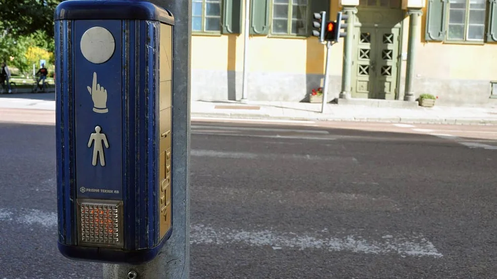 Rödljus på kungsgatan.