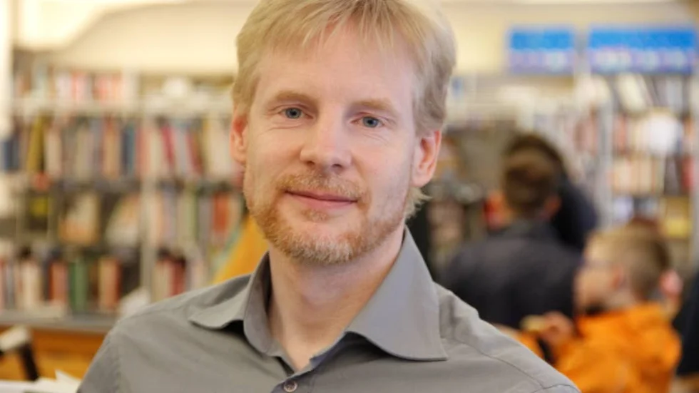 Bibliotekschef Magnus Åberg