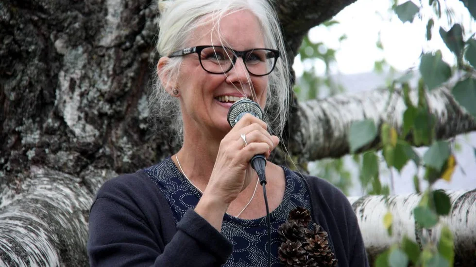 Eva Marklund, en av eleverna, invigningstalade.