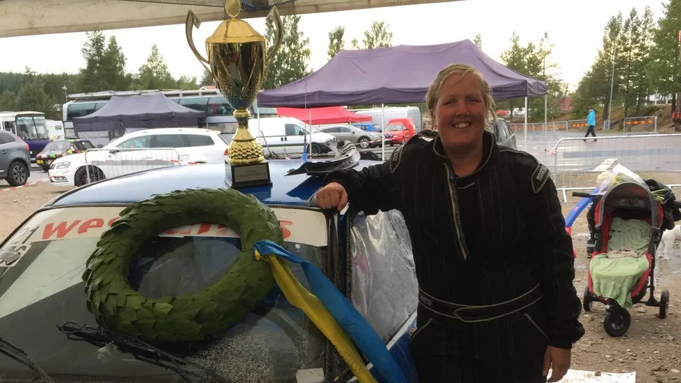 Therese Johansson vann damklassen under Finnskogafestivalen.
