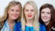 Från vänster Monica Karlstein, Maja-Stina Fransson och Matilda Salmén.