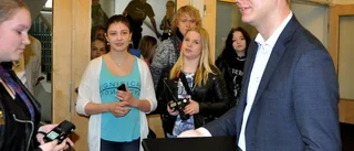 Fridolin mötte besvikna elever