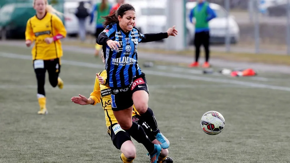 Snabb. Tempest-Marie Norlin gjorde mål redan efter 24 sekunder.