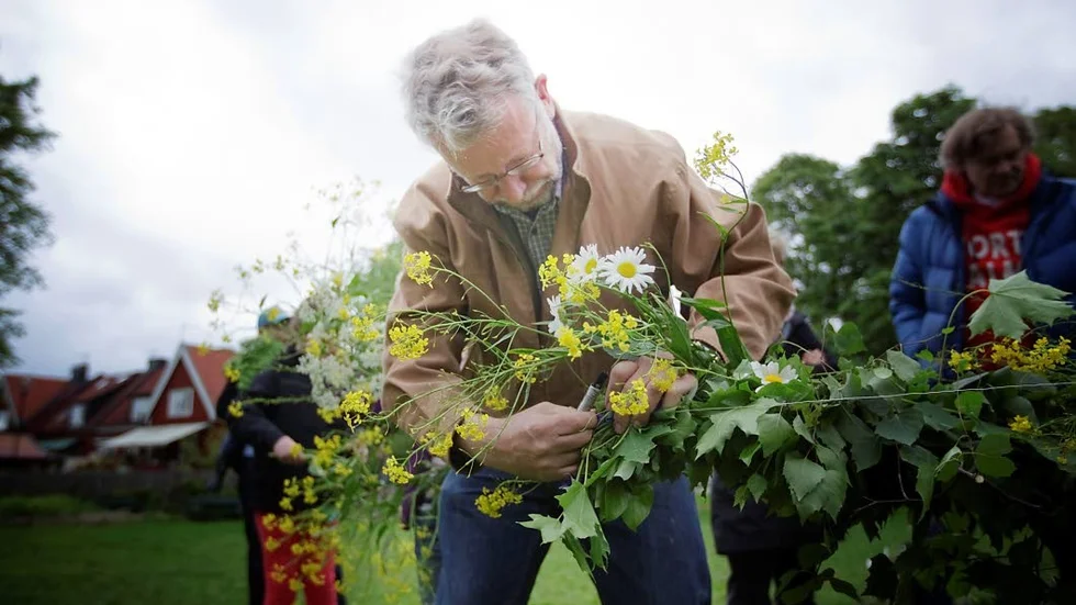Dag Ekdahl har firat midsommar i Stiernhielmsparken sedan 1984.