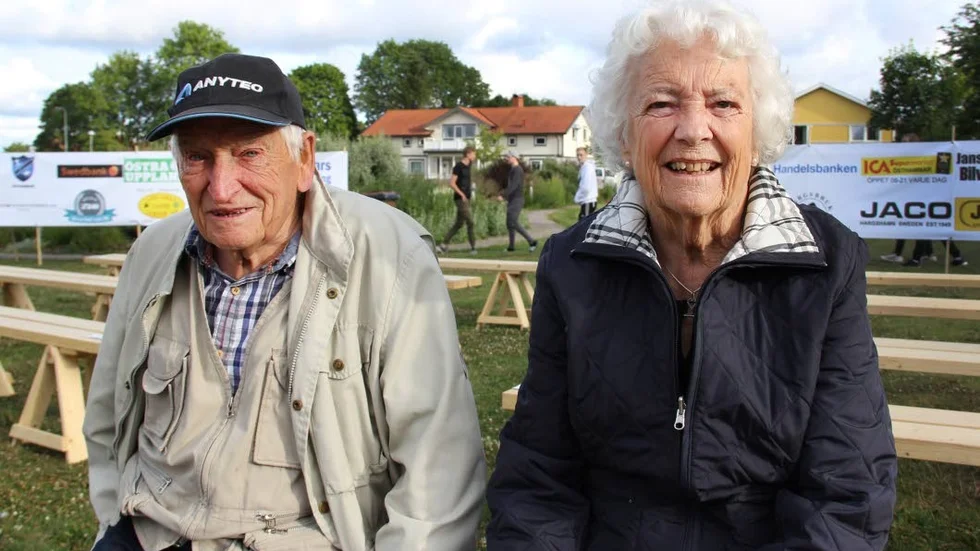 Ulrik Hägglund och Marianne Eriksson var bland de första på plats.