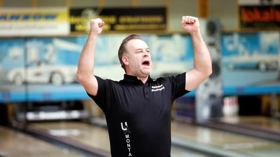Revansch. Stefan Dew tog revansch på sig själv och slog till med 954 poäng mot Team Baltzar.