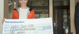 Talangens glädje – får 100 000 kronor