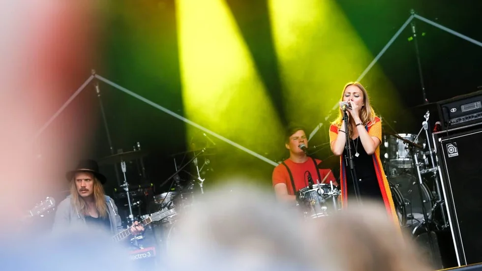 The Chickpeas Band öppnade Luleå Hamnfestival på den stora scenen.