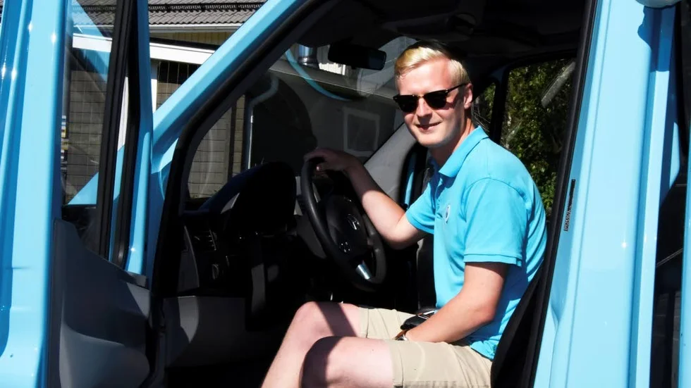 Erik Andersson får sälja en hel del glass under sommaren.