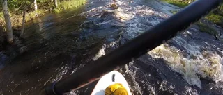 Se filmen: Daniel hittade en strömmande pärla att paddla i