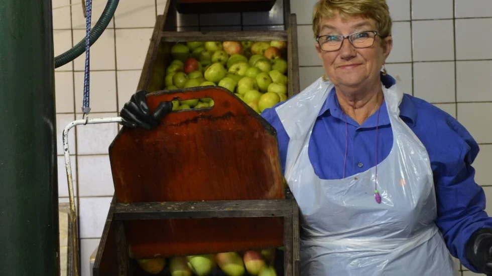 Katarina Johansson på Vårdsätra bryggeri.