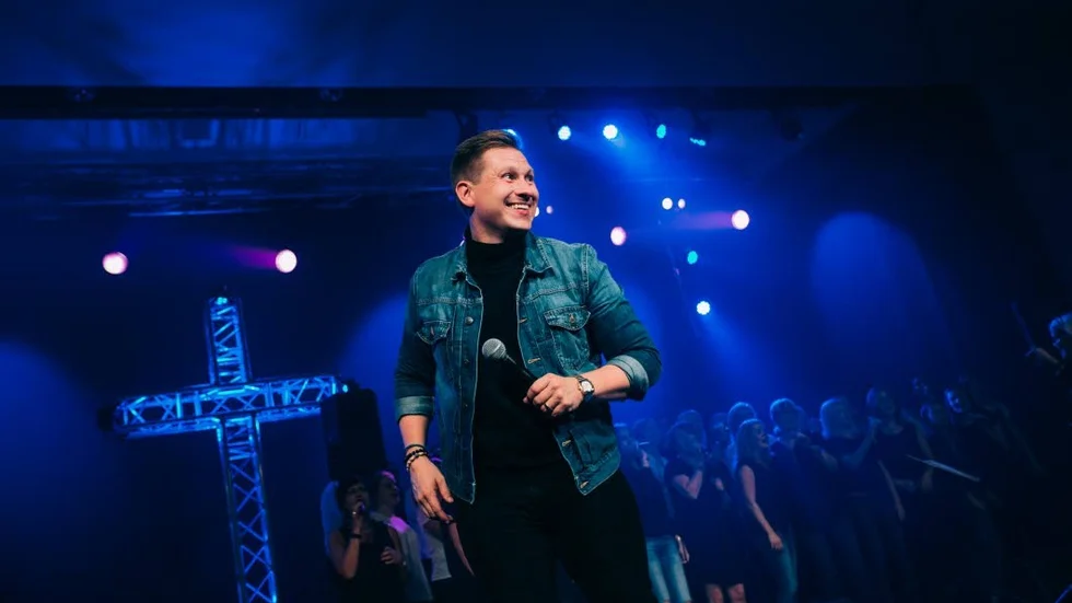 Samuel Ljungblahd är Sveriges gospelartist nummer ett, skriver Simon Cop. Bilden är från ett annat tillfälle.