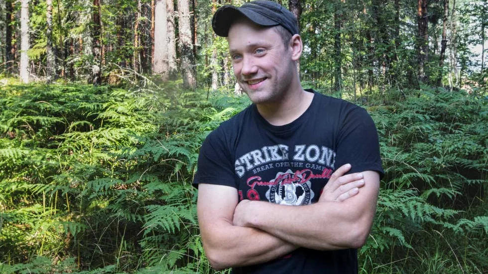 Anders Bohlén sköter om djuren som betar i reservatet.
