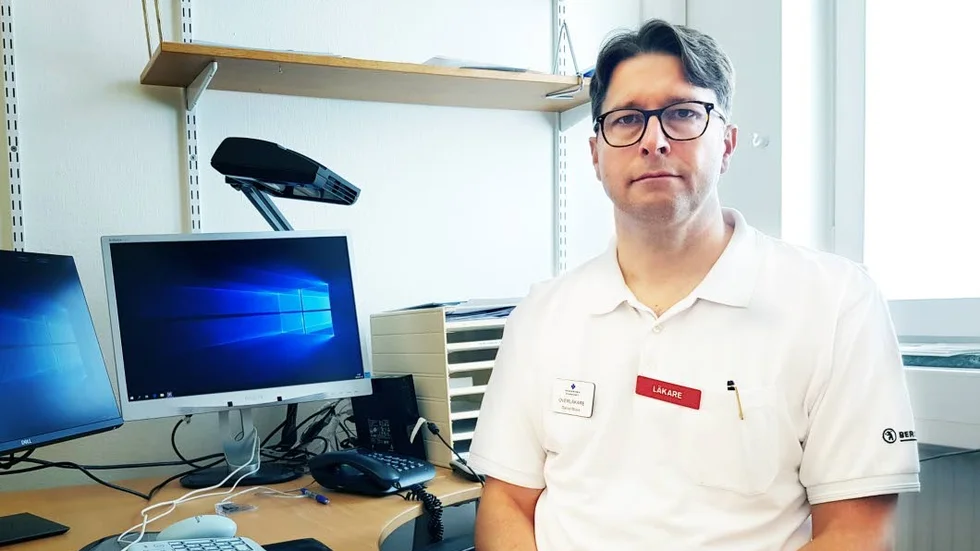 Daniel Molin, onkolog på Akademiska sjukhuset.