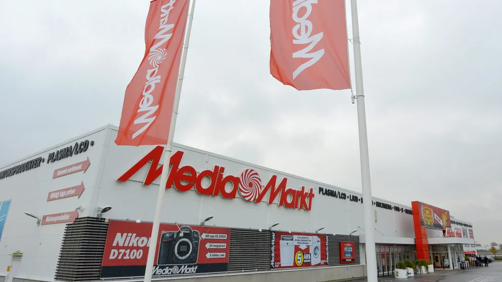Mediamarkt var ett av de utsatta företagen i Norrköping.