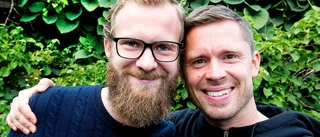 Med Petra Mede på väg ner