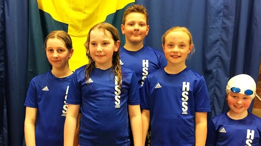 Ellen Havskog, Jennifer Bogren, Melvin Axelsson, Tyra Andersson och Stina Klavins gjorde bra ifrån sig i finalen. Foto: Privat