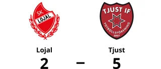 Tjust vann mot Lojal - trots underläge i halvtid