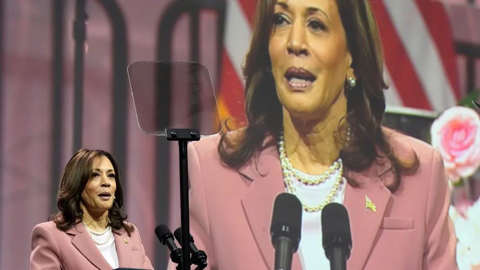 Kamala Harris tar över efter Joe Biden. 