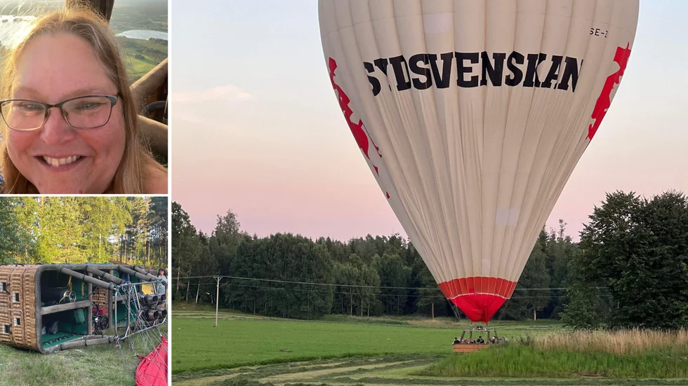 Jenny Sjölins dröm gick i uppfyllelse: åka luftballong över Katrineholm. "När man står i korgen och är så högt upp och tittar ut, då glömmer man liksom bort hur högt upp man är", säger hon.