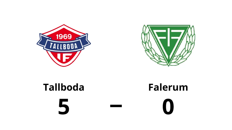 Tallboda IF vann mot Falerums IF