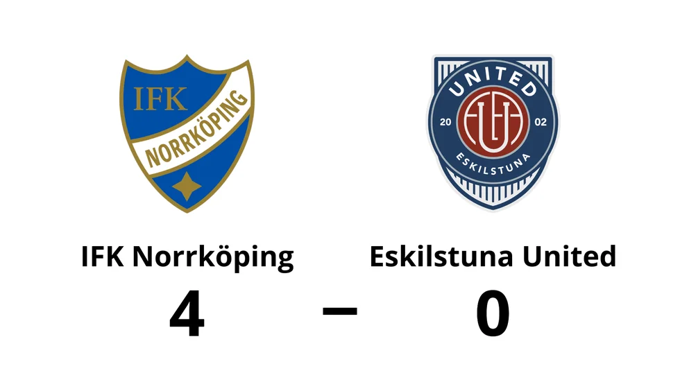 IFK Norrköping vann mot Eskilstuna United