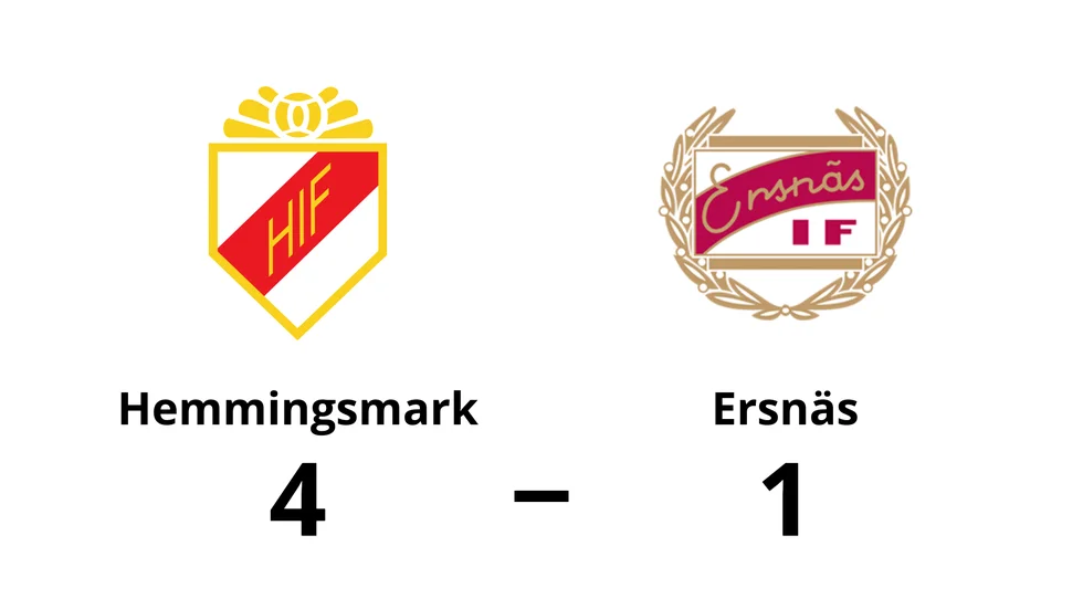 Hemmingsmarks IF vann mot Ersnäs IF