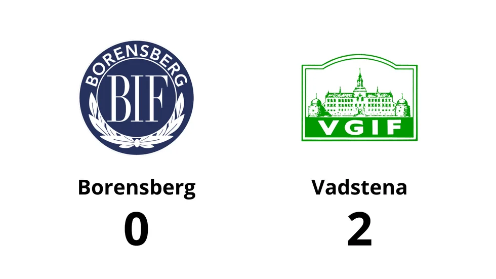 Borensbergs IF FK förlorade mot Vadstena GIF
