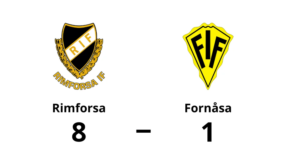 Rimforsa vann mot Fornåsa IF