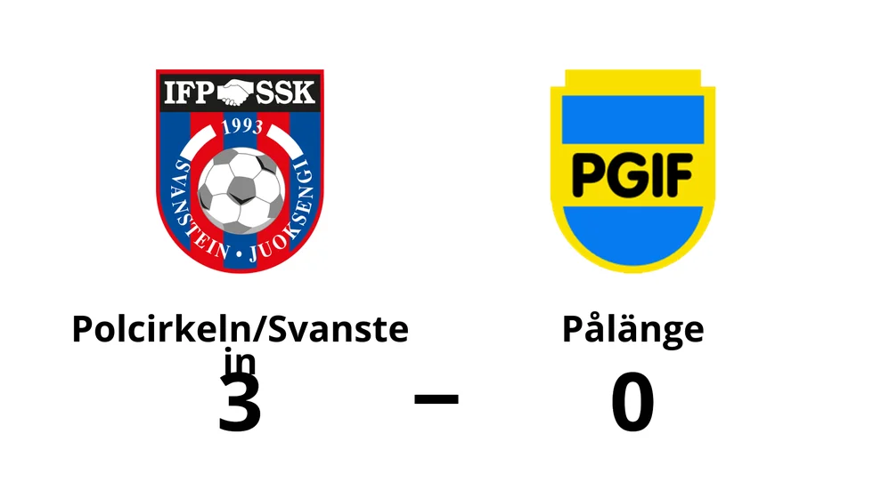 Polcirkeln/Svanstein FF vann mot Pålänge GIF