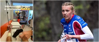 Till sjukhus efter kraschen: "Jävlar vad blodigt"