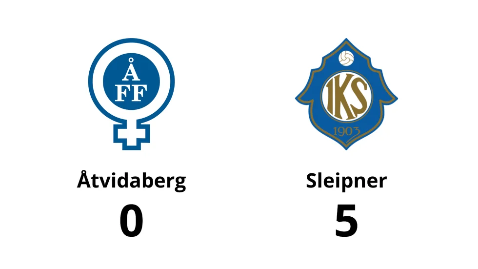 Åtvidabergs FF förlorade mot IK Sleipner