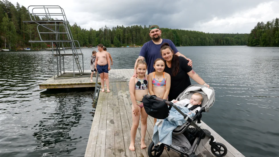 Familjen Malek återkommer gång på gång till Yxningens camping och Café. En plats de säger sig älska.
