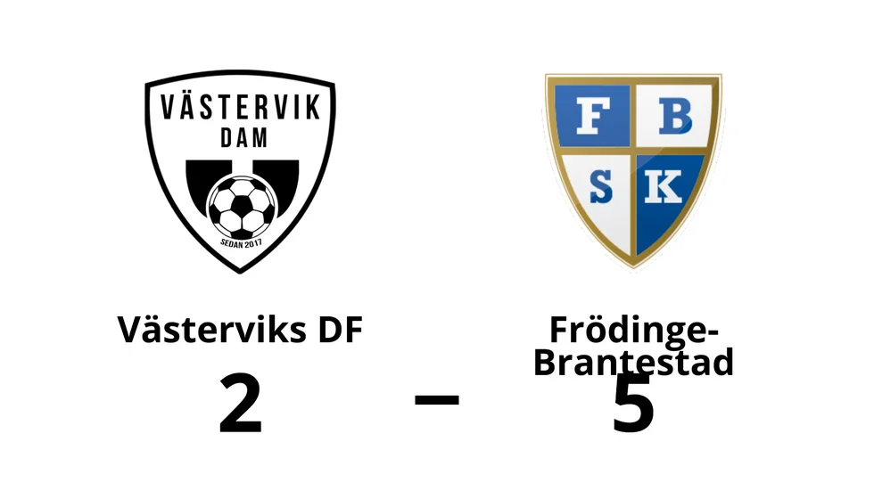 Västerviks DF förlorade mot Frödinge-Brantestad