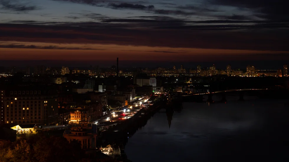 Strömavbrott i Kiev, den 7 juni. Arkivbild.