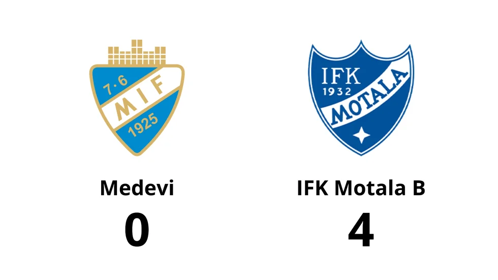 Medevi IF förlorade mot IFK Motala FK B