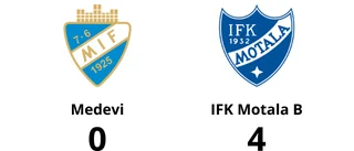 IFK Motala B tog kommandot från start mot Medevi