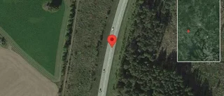 Stopp på väg 55 efter singelolycka