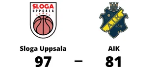 Bra start för Sloga Uppsala efter seger mot AIK