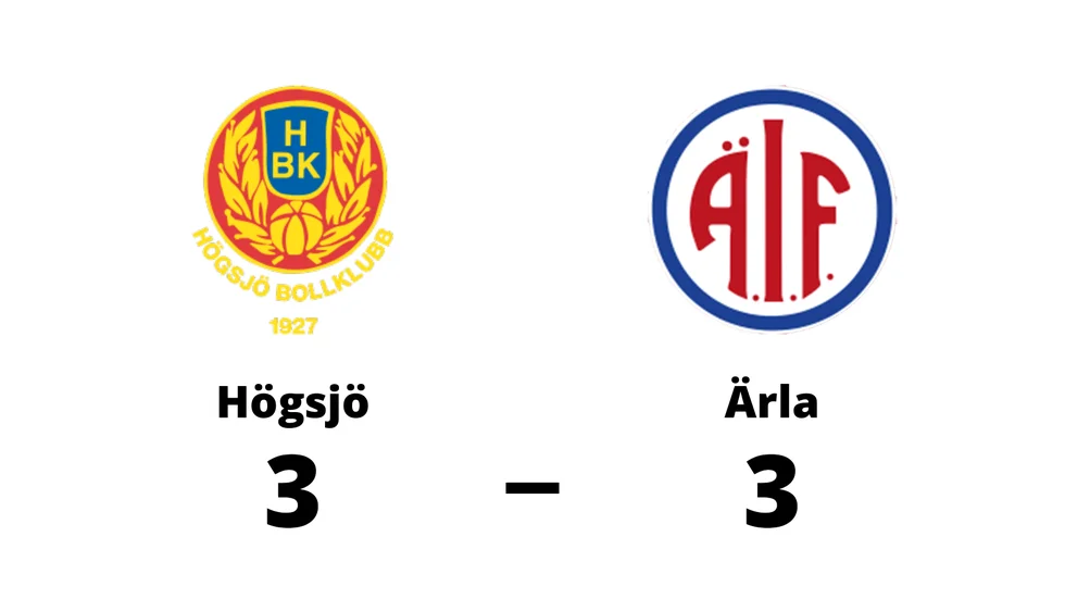 Högsjö BK spelade lika mot Ärla IF