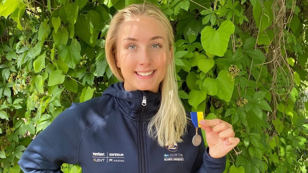 Klara Lindqvist, 18-åringen i Luleå SS, tog ett minst sagt oväntad SM-silver under helgen.