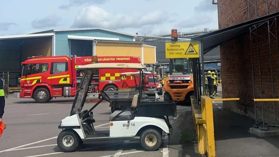 Räddningstjänsten fick släcka en brand i ugn.