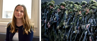 Matilda, 17, vill bli militär: "Läget har blivit allvarligare"