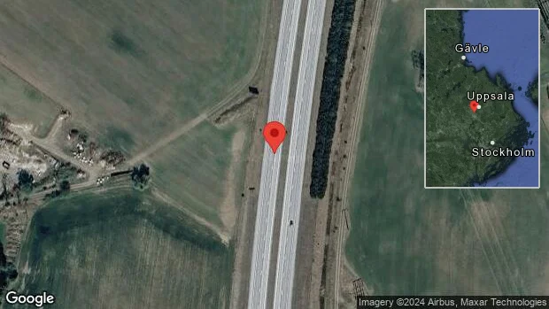 Stopp på E4 på grund av en trafikolycka