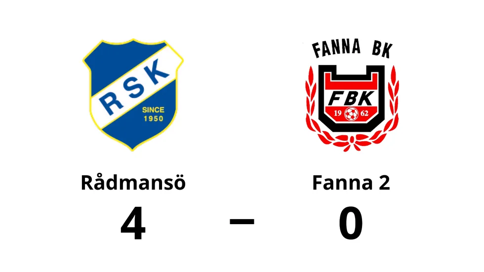 Rådmansö vann mot Fanna BK 2
