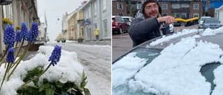 Snömorgon i både Strängnäs och Mariefred