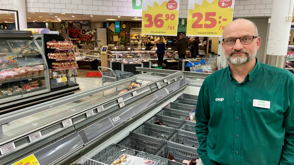 "De allra flesta har stor förståelse för att vissa varor inte finns hemma", säger Jonas Lidhammar, butikschef på Stora Coop i Eskilstuna