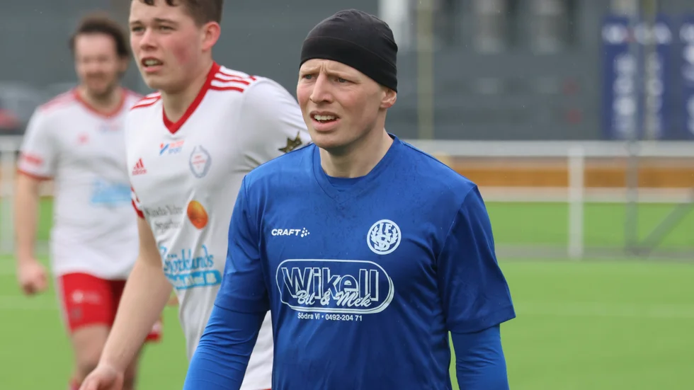 Adrian Mathiasson gjorde mål för Södra Vi IF.