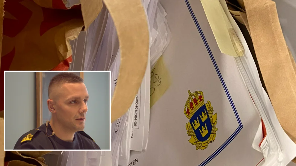 Ted Bäck, områdespolisens chef, tror inte att fyndet i containern kommer från polisens lokaler i Åbrogården i Vingåker. Där har man aldrig haft något arkiv. 