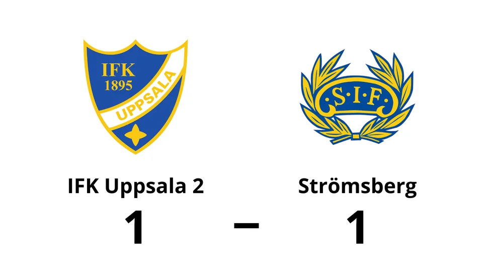 IFK Uppsala 2 spelade lika mot Strömsbergs IF
